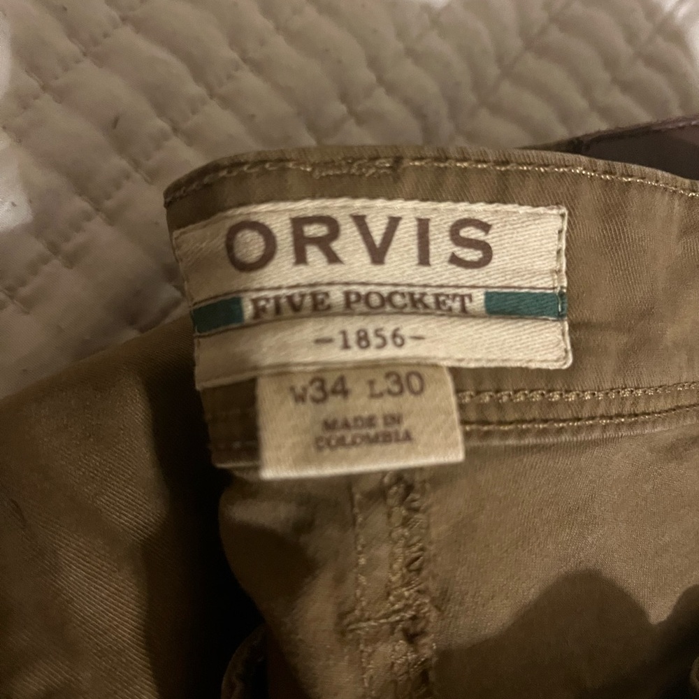 Orvis Men's Tan‎ Chinos - Picture 3 of 8